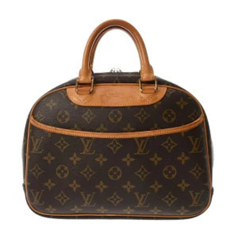 Louis Vuitton Monogram Trouville Canvas Top Handle Bag Brown